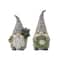 Pine Tree Trunk Gnome with Wreath Accent Set, 8.5" & 9.75"